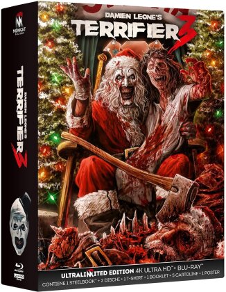 Terrifier 3 (2024) (+ Booklet, + Gift, Collector's Edition Limitata, Steelbook, 4K Ultra HD + Blu-ray)