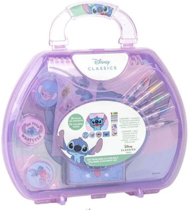 Set de Papeterie - Malette de Coloriage Stitch - Lilo & Stitch - 14 ans