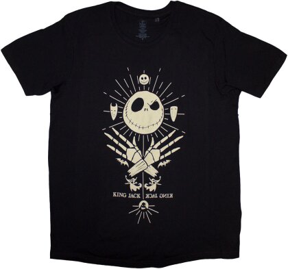 The Nightmare Before Christmas Unisex T-Shirt - King Jack (Black)