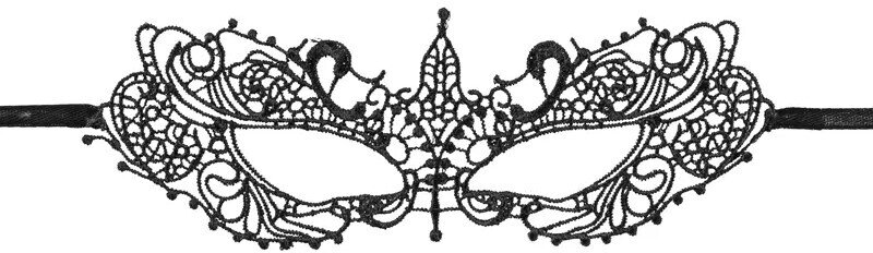 Augenmaske aus Spitze Kringel