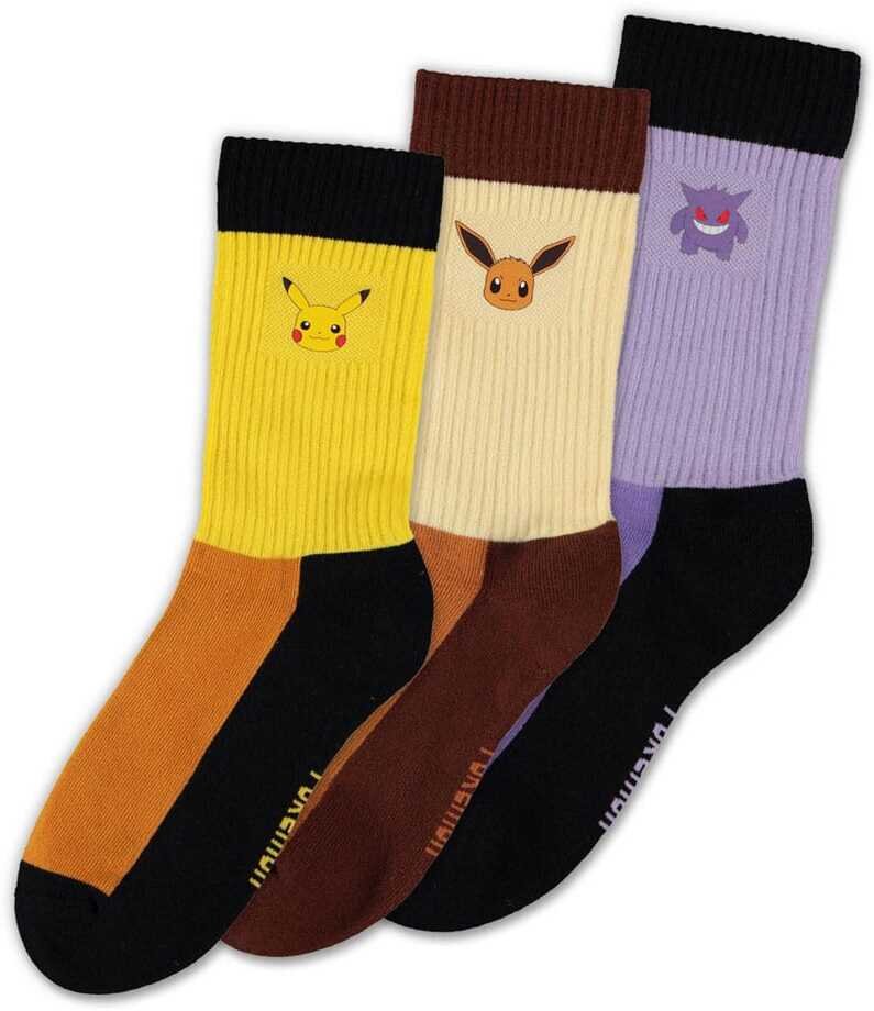 Pokémon Socken 3er-Pack Starter Pokémon 43-46