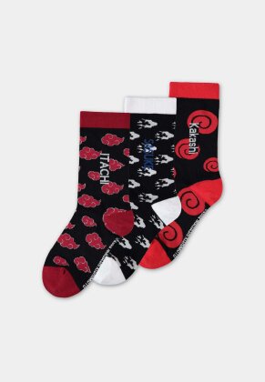 Naruto - Sasuke Kakashi Itachi Men's Crew Socks (3Pack)