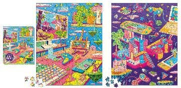 Cozy Gamer 2-in-1 Double-Sided 500-Piece Puzzle
