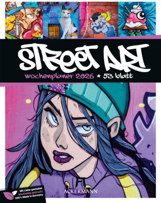 Street Art Wochenplaner Kalender 2026