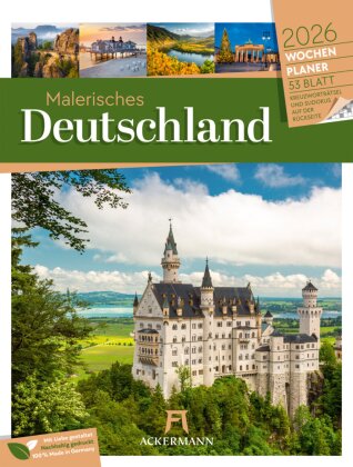 Malerisches Deutschland Wochenplaner Kalender 2026