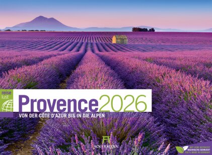 Provence ReiseLust Kalender 2026 | von der Cote d'Azur bis in die Alpen
