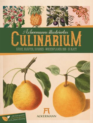 Culinarium Wochenplaner Kalender 2026 | Küche, Kräuter - Kurioses