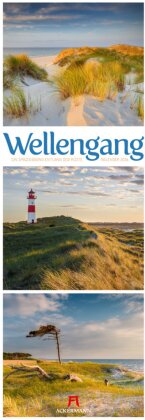 Wellengang Triplet-Kalender 2026 | Spaziergang entlang der Küste