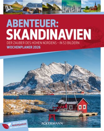 Skandinavien Wochenplaner Kalender 2026 | Der Zauber des hohen Nordens