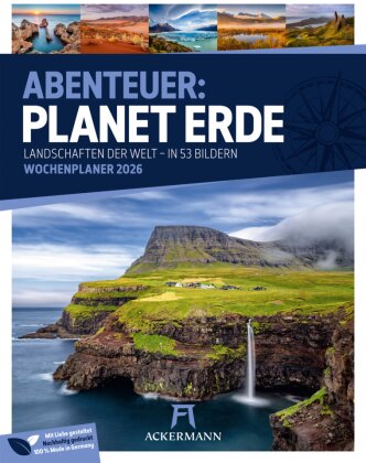 Planet Erde Wochenplaner Kalender 2026 | Landschaften der Welt