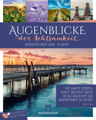 Augenblicke der Achtsamkeit Wochenplaner Kalender 2026