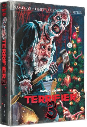 Terrifier 3 (2024) (Cover D, Wattiert, Limited Edition, Mediabook, 4K Ultra HD + Blu-ray + DVD)