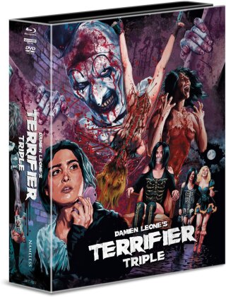 Terrifier Triple (Big Book, Limited Edition, Mediabook, 2 4K Ultra HDs + 3 Blu-rays + 2 DVDs)