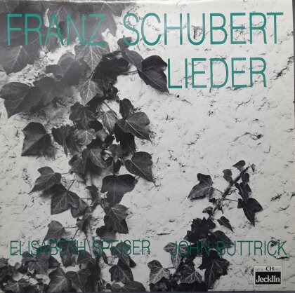 Franz Schubert (1797-1828), Elisabeth Speiser & John Buttrick - Lieder (LP)