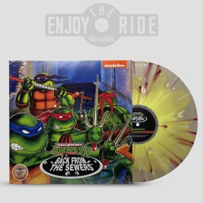 Konami Kukeiha Club - Teenage Mutant Ninja Turtles - Back From The Sewers - OST (Brown/Red/Yellow White Vinyl, LP)