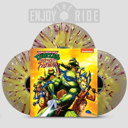 Konami Kukeiha Club - Teenage Mutant Ninja Turtles: Tournament Fighters - OST (Brown/Red/Yellow/White Vinyl, 3 LPs)