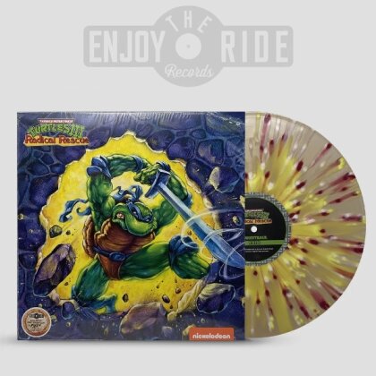 Konami Kukeiha Club - Teenage Mutant Ninja Turtles: Radical Rescue - OST (Brown/Red/White/Yellow Vinyl, LP)