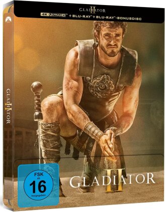 Gladiator 2 (2024) (Limited Edition, Steelbook, 4K Ultra HD + 2 Blu-rays)
