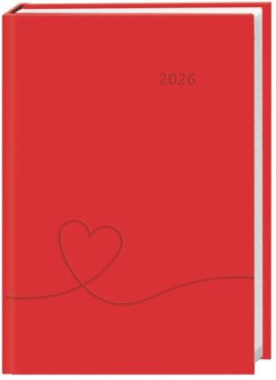 Kalenderbuch A6 koralle 2026