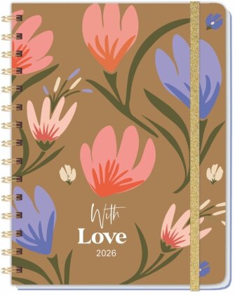 Love Spiral-Kalenderbuch A5 2026