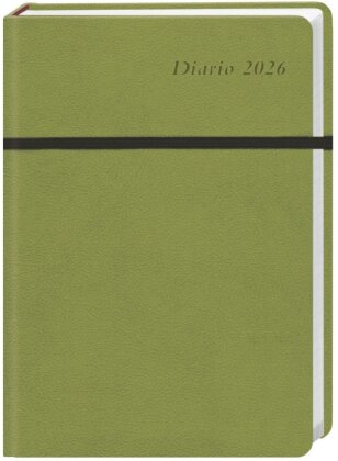 Diario Wochen-Kalenderbuch A6 - grün 2026