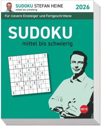 Stefan Heine Sudoku mittel Tagesabreißkalender 2026