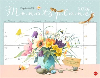 Marjolein Bastin - Monatsplaner 2026