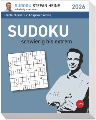 Stefan Heine Sudoku schwierig Tagesabreißkalender 2026