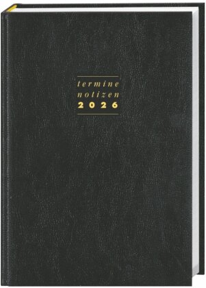 Terminer A6 - Leder schwarz 2026