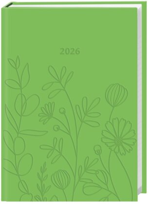 Kalenderbuch A6 grün 2026