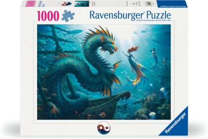 Enchanted Depths - Dragon, Mermaid and Turtles