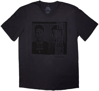 Frank Sinatra Unisex T-Shirt - Mugshot (Charcoal Grey)