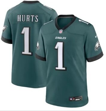 Philadelphia Eagles Home Game Jersey - NFL (Hurts 1) - Grösse M