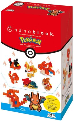 Nanoblock - Feu Set - Pokemon - 4 cm