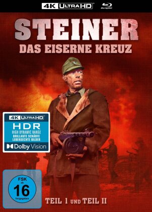 Steiner - Das Eiserne Kreuz - Teil 1 & 2 (Limited Edition, Mediabook, 4K Ultra HD + 3 Blu-rays)