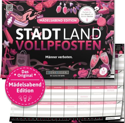 DENKRIESEN - STADT LAND VOLLPFOSTEN® - MÄDELSABEND EDITION "Männer verboten." - A4