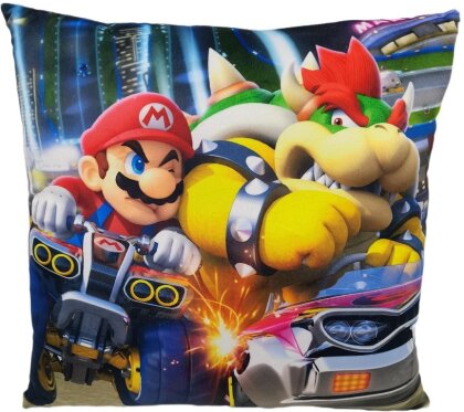 Coussin - Mario Vs Bowser - Mario Kart - 40x40 - Grösse 40x40