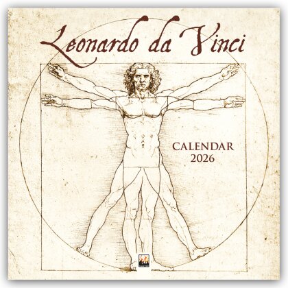 Leonardo da Vinci 2026 - Original Flame Tree Publishing-Kalender [Kalender]