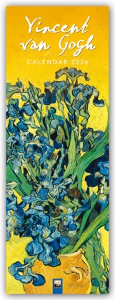 Vincent van Gogh - Slimline-Kalender 2026 - Original Flame Tree Publishing-Kalender Slimeline [Kalender]