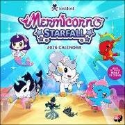 Mermicorno - Starfall 2026 Wall Calendar with 50 Bonus Stickers