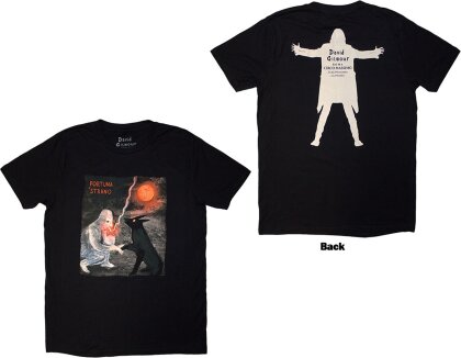 David Gilmour Unisex T-Shirt - Luck & Strange Fortuna E Strano (Black) (Back Print & Ex-Tour)