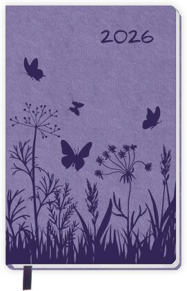 Trötsch Taschenkalender A7 Soft Touch Blumen 2026