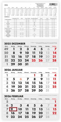 Trötsch Dreimonatskalender Drei-Monatskalender 2026