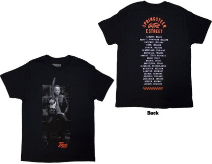 Bruce Springsteen Unisex T-Shirt - Tour '24 Wheel (Black) (Back Print & Ex-Tour)