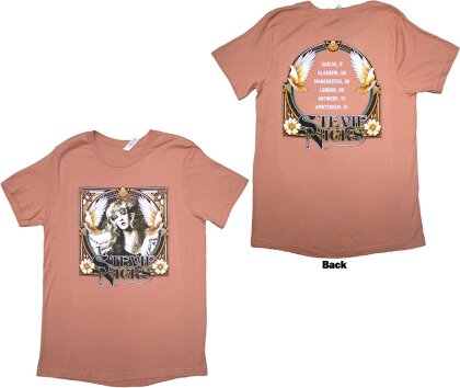 Stevie Nicks Ladies T-Shirt - Tour '24 Retro Photo (Orange) (Back Print & Ex-Tour)