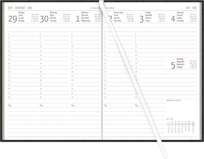Wochenbuch 2026 - farbig sortiertes Bundle - 1W/2S - 14,6x21 - Blauer Engel - Büro-Kalender - 766-0701