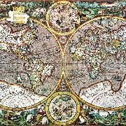 Adult Jigsaw Puzzle Pieter van den Keere - Antique Map of the World