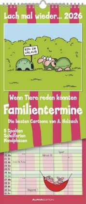Lach mal wieder... 2026 Familienplaner - Familienkalender - Wandkalender - 19,5x45