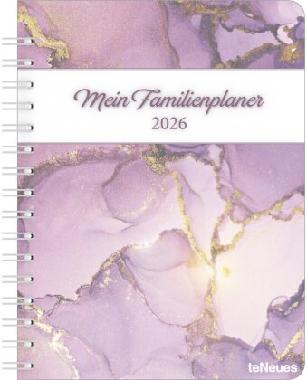 Familienplaner-Buch Glamour 2026 - Diary - Buchkalender - Taschenkalender - 17,5x23,1