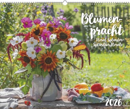 Blumenpracht - Wandkalender mit 12 bezaubernden Blumenmotiven
